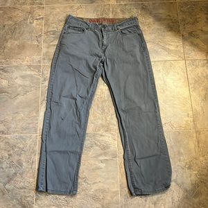 Men’s grey pants.